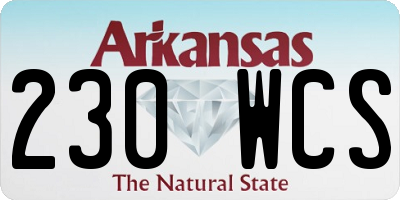 AR license plate 230WCS