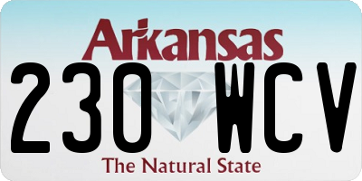 AR license plate 230WCV