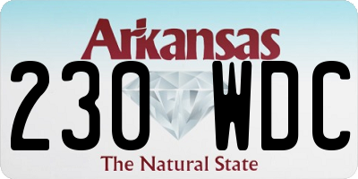 AR license plate 230WDC