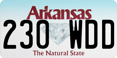 AR license plate 230WDD