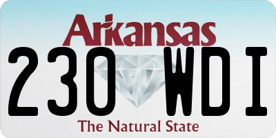 AR license plate 230WDI