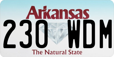 AR license plate 230WDM
