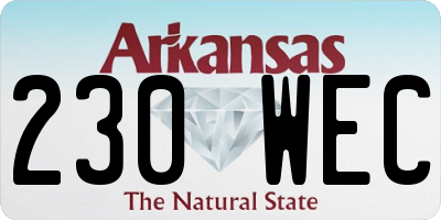 AR license plate 230WEC
