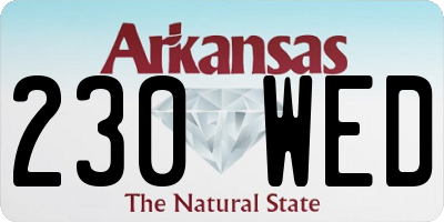 AR license plate 230WED