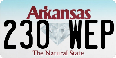 AR license plate 230WEP