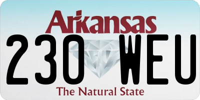 AR license plate 230WEU