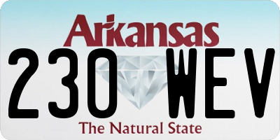 AR license plate 230WEV