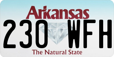 AR license plate 230WFH