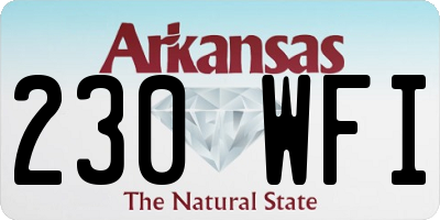 AR license plate 230WFI