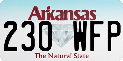 AR license plate 230WFP