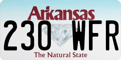 AR license plate 230WFR