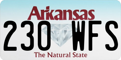 AR license plate 230WFS