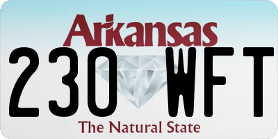 AR license plate 230WFT