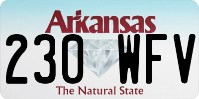 AR license plate 230WFV