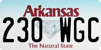 AR license plate 230WGC