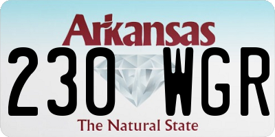 AR license plate 230WGR