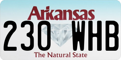 AR license plate 230WHB