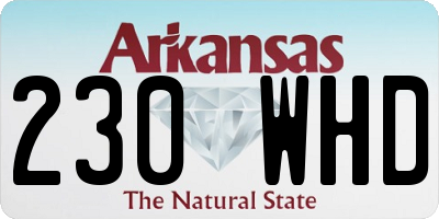 AR license plate 230WHD