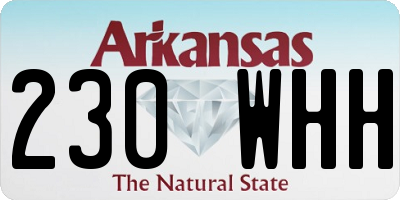 AR license plate 230WHH