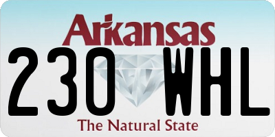 AR license plate 230WHL