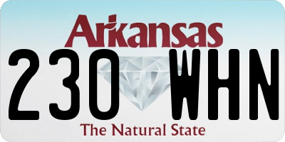 AR license plate 230WHN