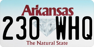 AR license plate 230WHQ