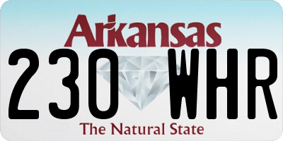 AR license plate 230WHR