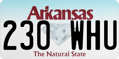 AR license plate 230WHU