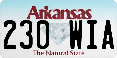 AR license plate 230WIA