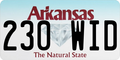 AR license plate 230WID