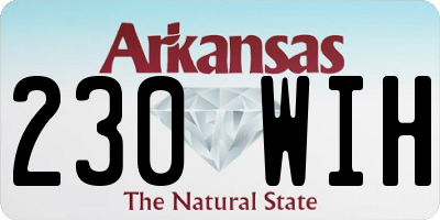 AR license plate 230WIH