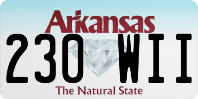 AR license plate 230WII