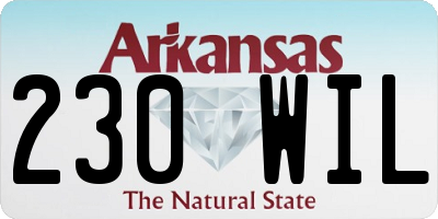 AR license plate 230WIL