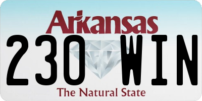 AR license plate 230WIN
