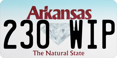 AR license plate 230WIP