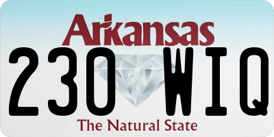AR license plate 230WIQ