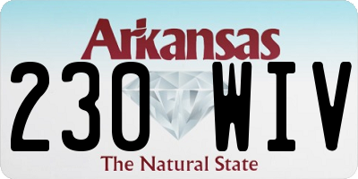 AR license plate 230WIV