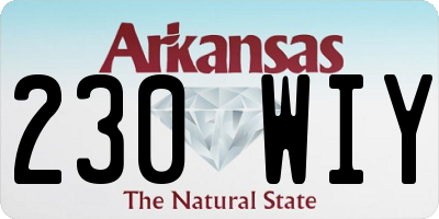 AR license plate 230WIY