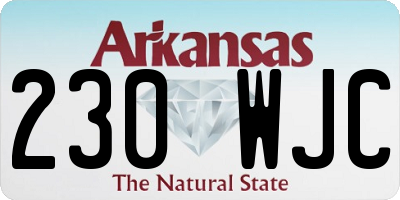 AR license plate 230WJC
