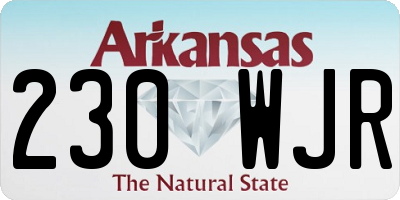 AR license plate 230WJR