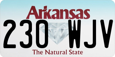 AR license plate 230WJV