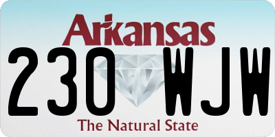 AR license plate 230WJW