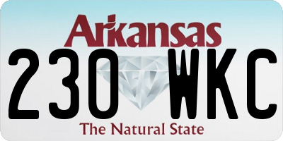 AR license plate 230WKC