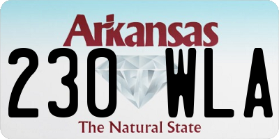 AR license plate 230WLA