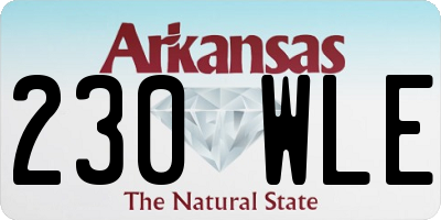 AR license plate 230WLE