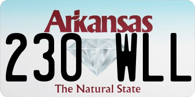 AR license plate 230WLL