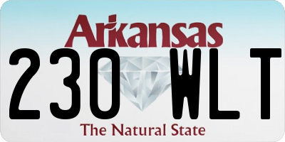 AR license plate 230WLT