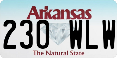 AR license plate 230WLW