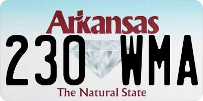 AR license plate 230WMA