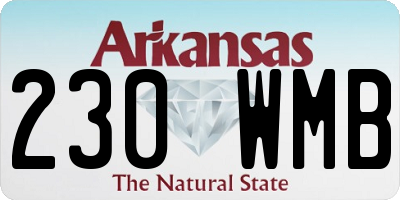 AR license plate 230WMB